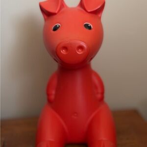 Vintage Toys IKEA Gullgris Orange Piggy Bank Kids Room Decor Toddler Birthday